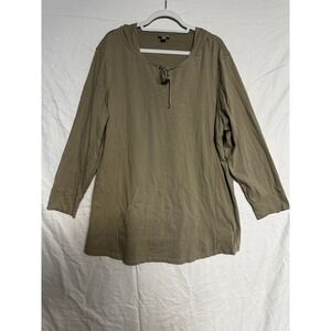 J. Jill Cream Plus Size 2X. Cotton Pullover Hoodie with long sleeves Comfort